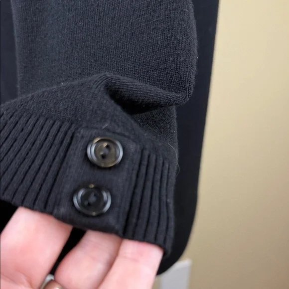 Reitmans Black 3/4 Sleeve V-Neck Cardigan - Picture 5 of 11